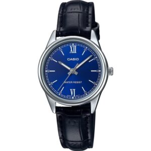 Casio Collection Only Time Lady Leather - Blue (LTP-V005L-2BUDF) Women WATCHES
