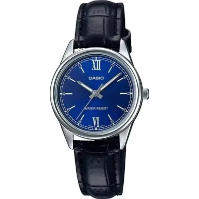 Casio Collection Only Time Lady Leather - Blue (LTP-V005L-2BUDF) Women WATCHES