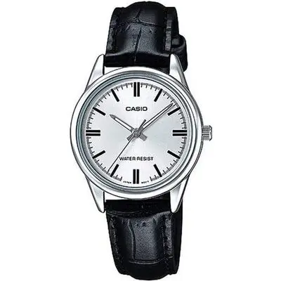 Casio Collection Only Time Lady Leather - White (LTP-V005L-7AUDF) Women WATCHES
