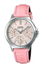 Casio Collection Lady Multifunction. Leather - Pink (LTP-V300L-4AUDF) Women's Watch