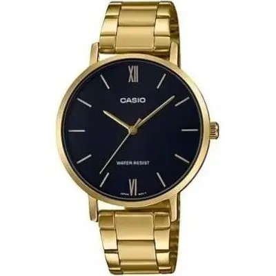 Casio Collection Minimal Gold - Black (LTP-VT01G-1BUDF) Women WATCHES