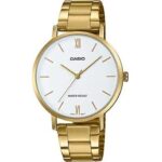 Casio Collection Minimal Gold - White (LTP-VT01G-7BUDF) Women's Watch