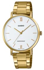 Casio Collection Minimal Gold - White (LTP-VT01G-7BUDF) Women's Watch