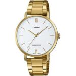 Casio Collection Minimal Gold - White (LTP-VT01G-7BUDF) Women's Watch