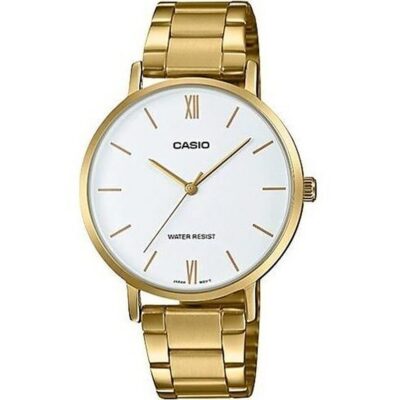 Casio Collection Minimal Gold - White (LTP-VT01G-7BUDF) Women's Watch