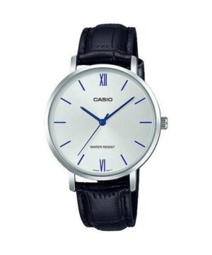 Casio Collection Minimal. Leather - Silver (LTP-VT01L-7B1UDF) Women's Watch