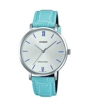 Casio Collection Minimal. Leather - Argentee (LTP-VT01L-7B3UDF) Unisex Watch
