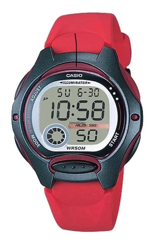 Casio Collection Women's Watch (LW-200-4AVDF) 1 Casio Sport Illuminator - Black (LW-200-4AVDF) Women's Watch