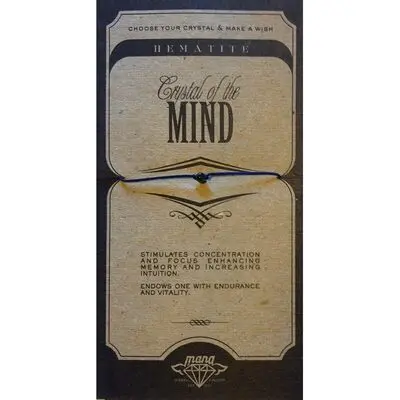 Mana Hematite/mind - 5pcs (MANAENGC03) Unisex JEWELRY