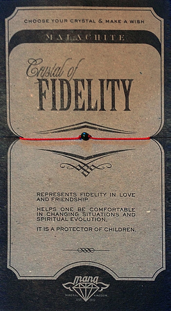 Mana Malachite/fidelity - 5pcs (MANAENGC05) JEWELRY