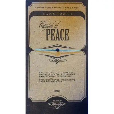Mana Lapislazuli/peace - 5pcs (MANAENGC07) Unisex JEWELRY