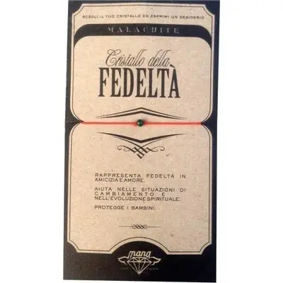 Mana Malachite/fedeltÀ - 5pcs (MANAITAC05) Unisex JEWELRY