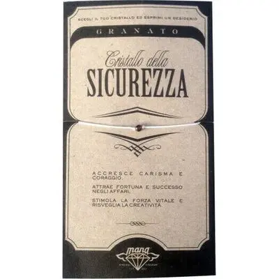 Mana Granato/sicurezza - 5pcs (MANAITAC06) Unisex JEWELRY