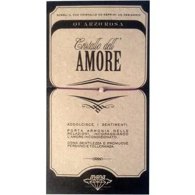 Mana Quarzorosa/amore - 5pcs (MANAITAC08) Unisex JEWELRY