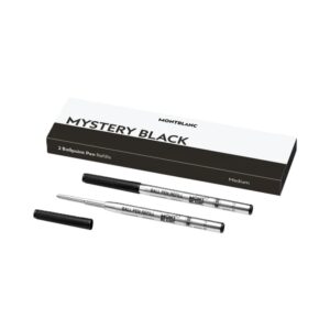 Montblanc Mistery Black - Ballpoint Pen Refills - Medium - 2 Pcs (MB128211)  FASHION ACCESSORIES