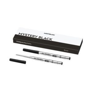 Montblanc Mistery Black -  Ballpoint Pen Refills - Broad -2 Pcs (MB128212)  FASHION ACCESSORIES