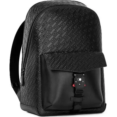 Montblanc Leather Montblanc Monogram Backpack With M Lock Buckle 4810 - 30x41x13 (MB130019) Unisex FASHION ACCESSORIES