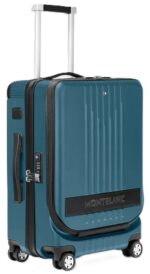 Montblanc Leather Cabin Trolley With Front Pocket - 38x55x23 (37 L) (MB131858)  FASHION ACCESSORIES
