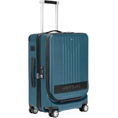 Montblanc Leather Cabin Trolley With Front Pocket - 38x55x23 (37 L) (MB131858) Unisex FASHION ACCESSORIES