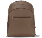 Montblanc Leather Sartorial Medium Backpack 3 Compartments - 33x40x13 (MB198125)  FASHION ACCESSORIES