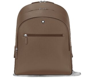 Montblanc Leather Sartorial Medium Backpack 3 Compartments - 33x40x13 (MB198125)  FASHION ACCESSORIES