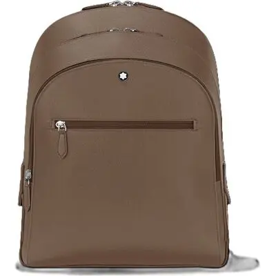 Montblanc Leather Sartorial Medium Backpack 3 Compartments - 33x40x13 (MB198125) Unisex FASHION ACCESSORIES