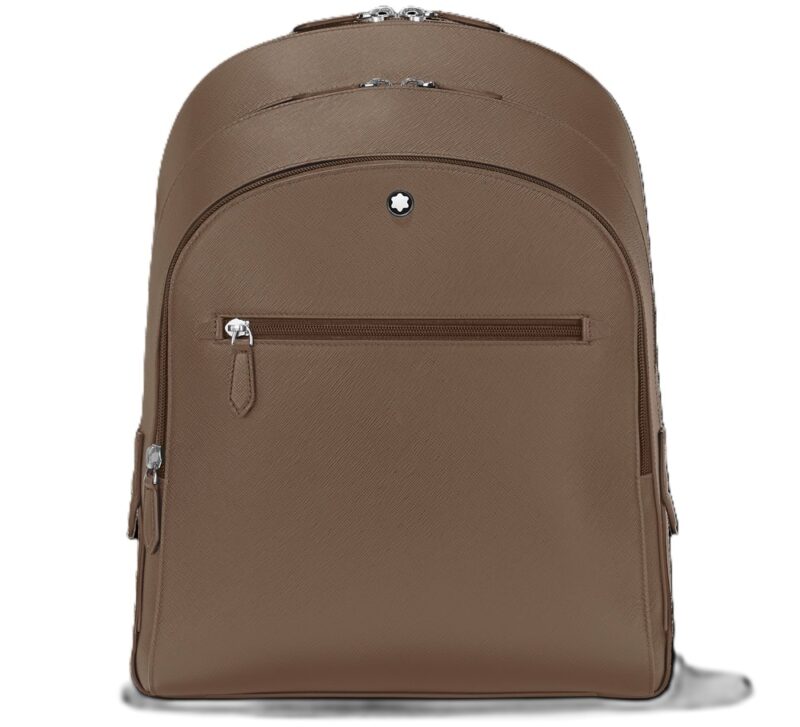 MONTBLANC LEATHER SARTORIAL MEDIUM BACKPACK 3 COMPARTMENTS - 33X40X13 (MB198125) Unisex FASHION ACCESSORIES
