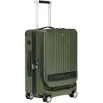 Montblanc Leather Cabin Trolley With Front Pocket - 38x55x23 (37 L) (MB198352) Unisex FASHION ACCESSORIES