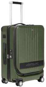 Montblanc Leather Cabin Trolley With Front Pocket - 38x55x23 (37 L) (MB198352)  FASHION ACCESSORIES