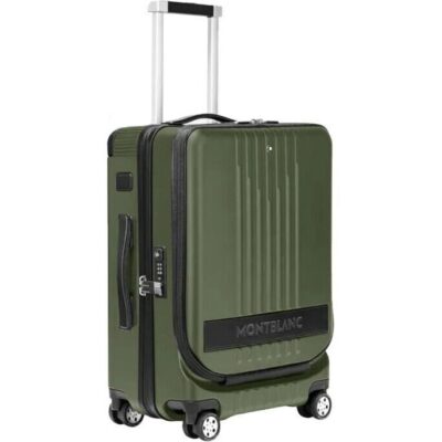 Montblanc Leather Cabin Trolley With Front Pocket - 38x55x23 (37 L) (MB198352) Unisex FASHION ACCESSORIES