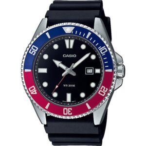 Casio Sport Diver Date 200m - Black (MDV-107-1A3VEF) Men's Watch