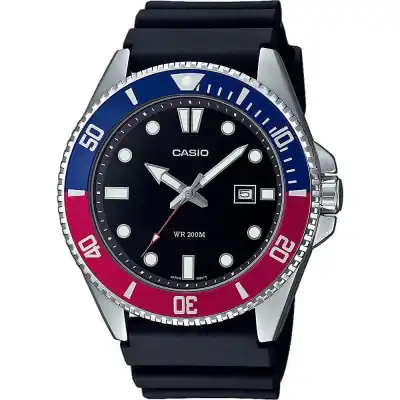 Casio Sport Diver Date 200m - Black (MDV-107-1A3VEF) Men WATCHES