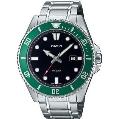 Casio Collection Diver Date 200m - Green (MDV-107D-3AVEF) Men WATCHES