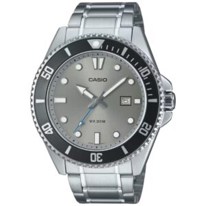 Casio Collection Diver Date 200m - Grey (MDV-107D-8AVDF) Men's Watch