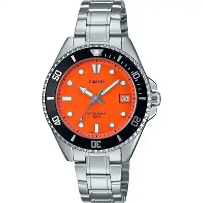 Casio Sport Diver Compact 50m - Orange (MDV-10D-4A1VDF) Men WATCHES
