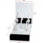 5 Watches Display 1 Level 15x16.5 + 6 Plastic Stands Lacquered Wood - Made In Italy (MI1210) Unisex WATCHES