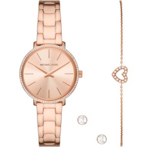 Michael Kors Pyper Special Pack (watch-bracelet-earrings) (MK1040) Women's Watch