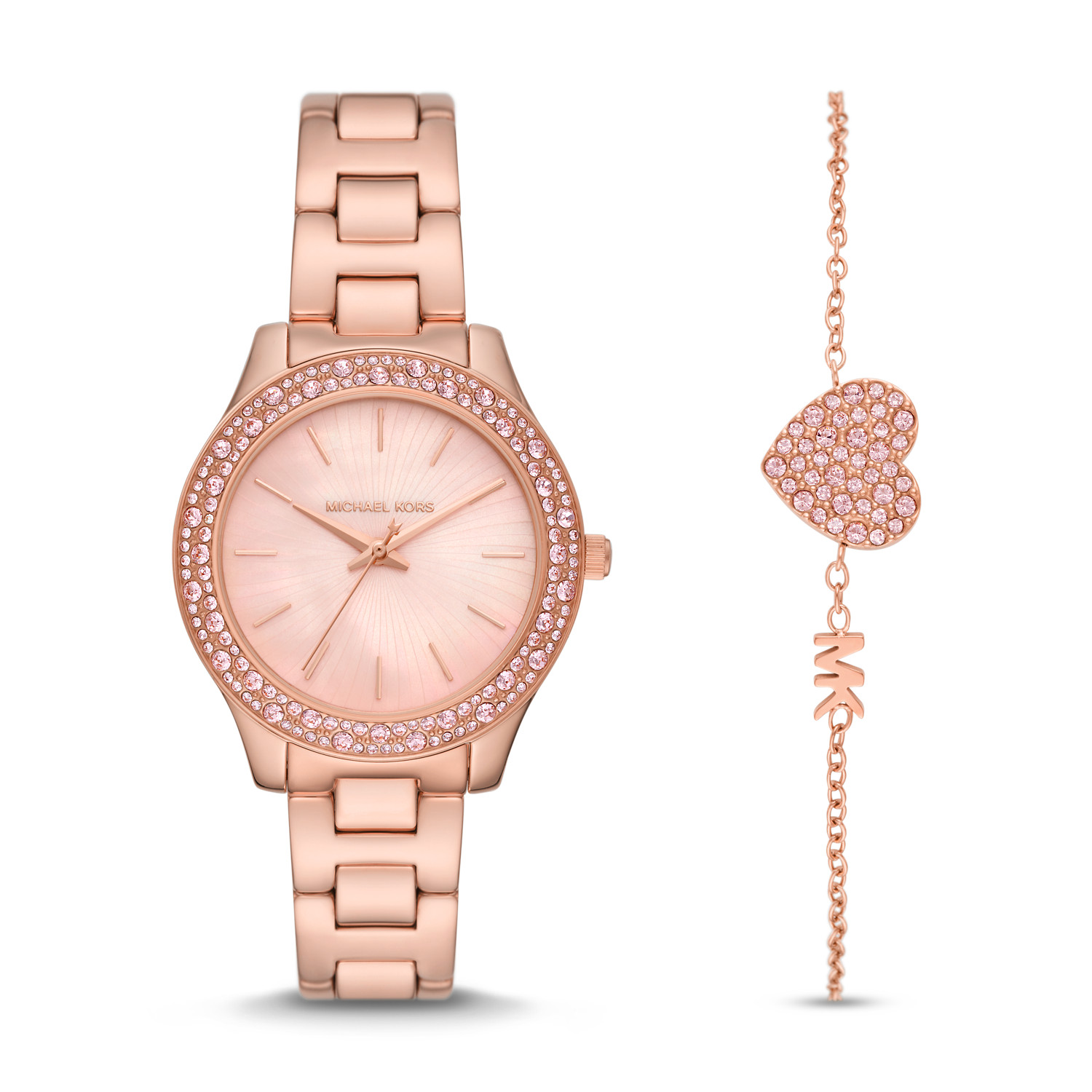 Michael Kors Women's Jewellery Set - Watch & Bracelet (mk1068set) - liliane Collection