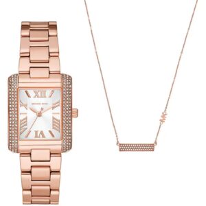 Michael Kors Emery Special Pack + Necklace (MK1074SET) Women's Watch