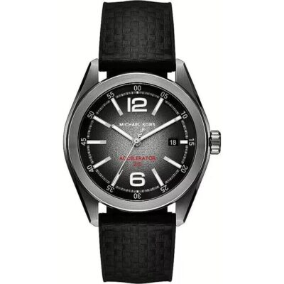 Michael Kors Accelerator 2.0 Silicone Strap Grey Dial Quartz MK9175 Men's Watch