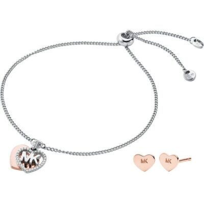 Michael Kors Premium Silver Collection Mkc1257an931 Special Pack + Earring (MKC1257AN931) Women JEWELRY