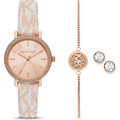 Michael Kors Women's Jewellery Set - watch, Bracelet & Earrings (mko9002set) - addyson Collection
