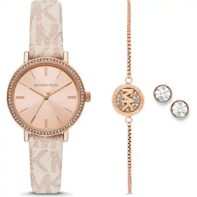 Michael Kors Women's Jewellery Set - watch, Bracelet & Earrings (mko9002set) - addyson Collection