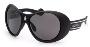 Moncler Sunglasses Black Oval ***special Price*** (ML0148 6402A) Unisex EYEWEAR