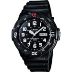 Casio Quartz Analog 100m Black Resin Strap Mrw-200h-1bvdf Mrw200h-1bvdf Men's Watch