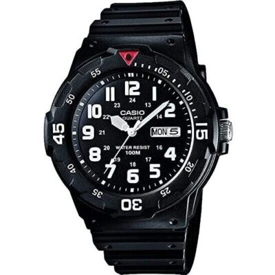 Casio Quartz Analog 100m Black Resin Strap Mrw-200h-1bvdf Mrw200h-1bvdf Men's Watch
