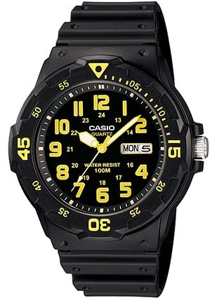 Casio Sport Diver 100m - Black (MRW-200H-9BVDF) Men's Watch