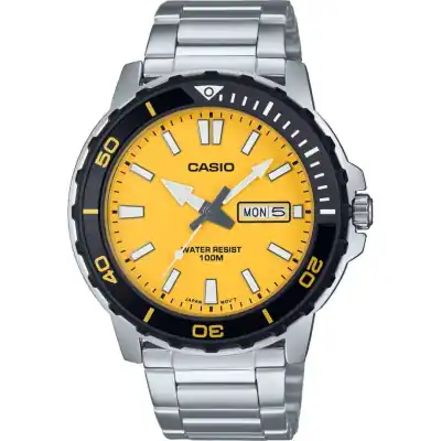 Casio Sport Diver 100m - Yellow (MTD-125D-9AVDF) Unisex WATCHES