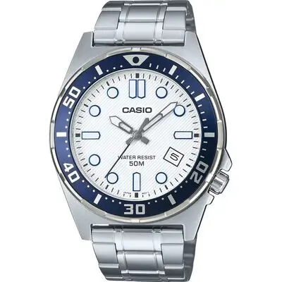 Casio Sport Diver 50m - White (MTD-135D-7AVDF) Men WATCHES