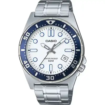 Casio Sport Diver 50m - White (MTD-135D-7AVDF) Men WATCHES